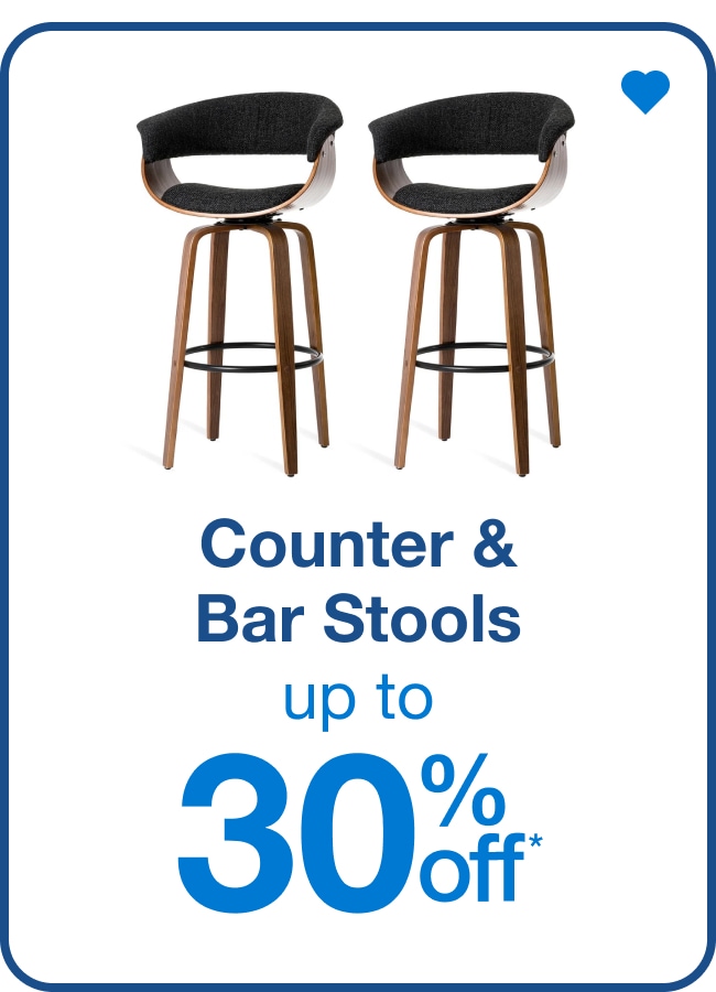 Counter & Bar Stools Up to 30% Off