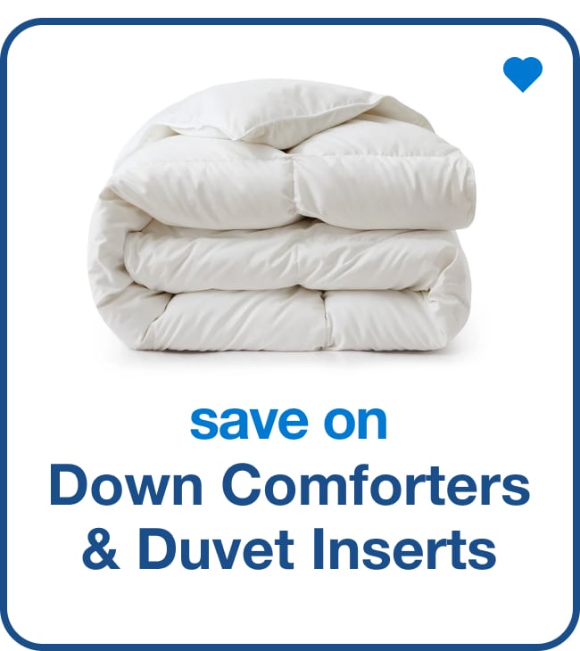 Save on Down Comforters & Duvet Inserts