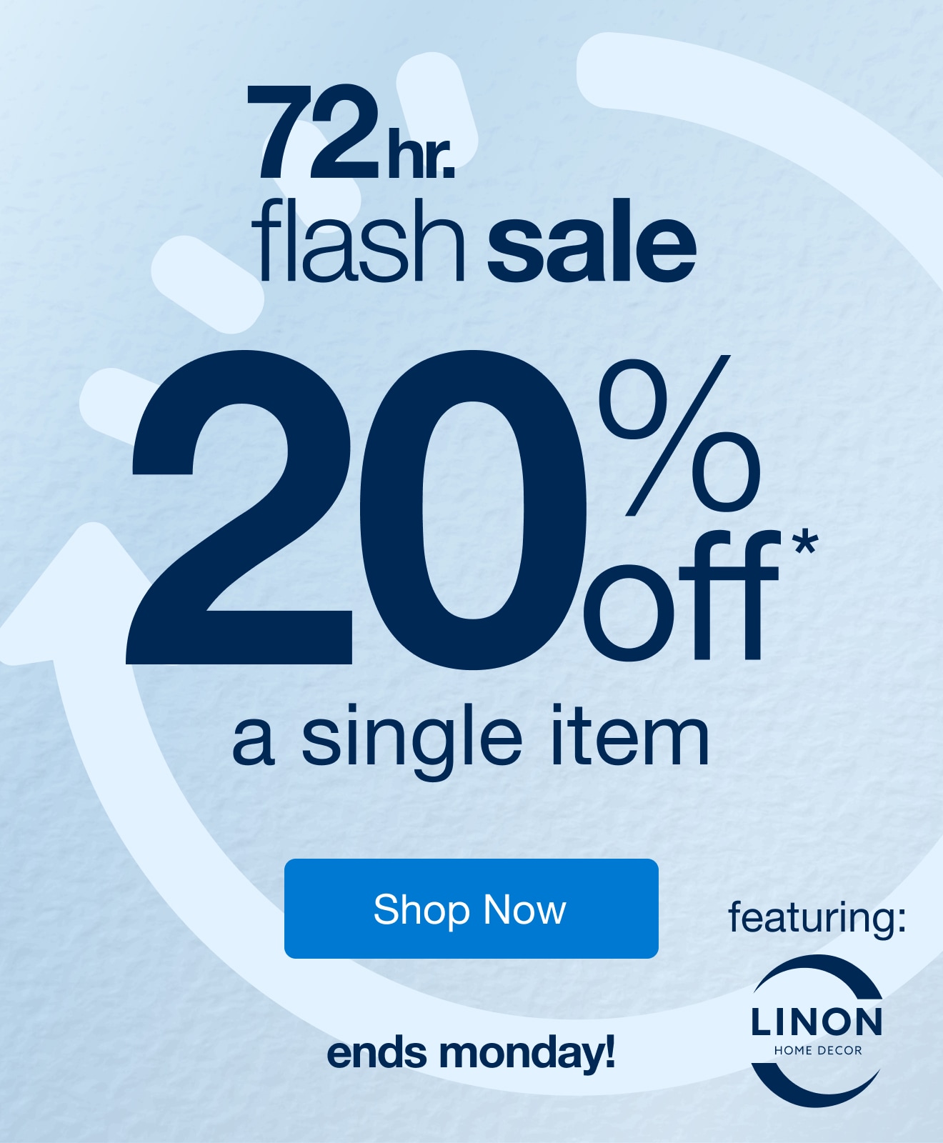72Hr Flash Sale 20% Off 1 item
