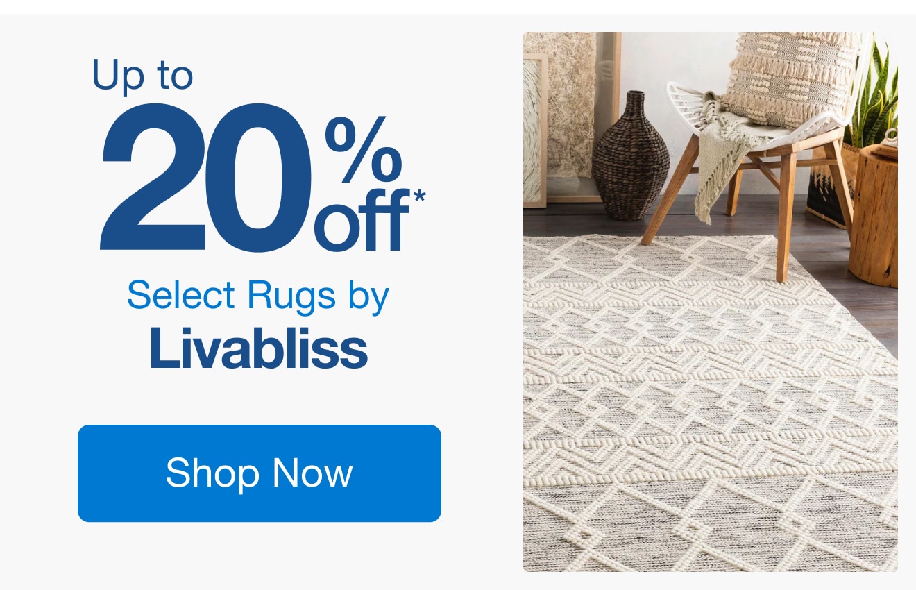 Up to 20% Off Select Rugs by Livabliss*