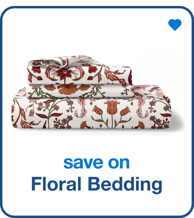 save on floral bedding