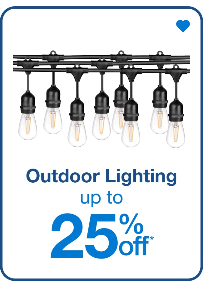 Save on Outdoor Lighting