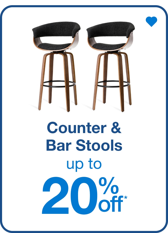 Counter & Bar Stools Up to 20% Off