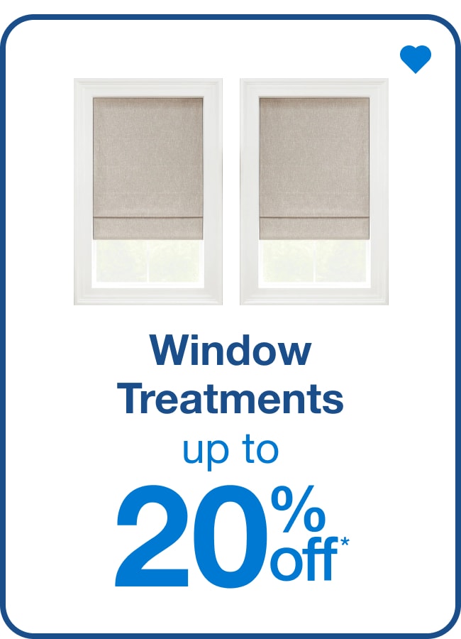 Window Treatments — Shop Now