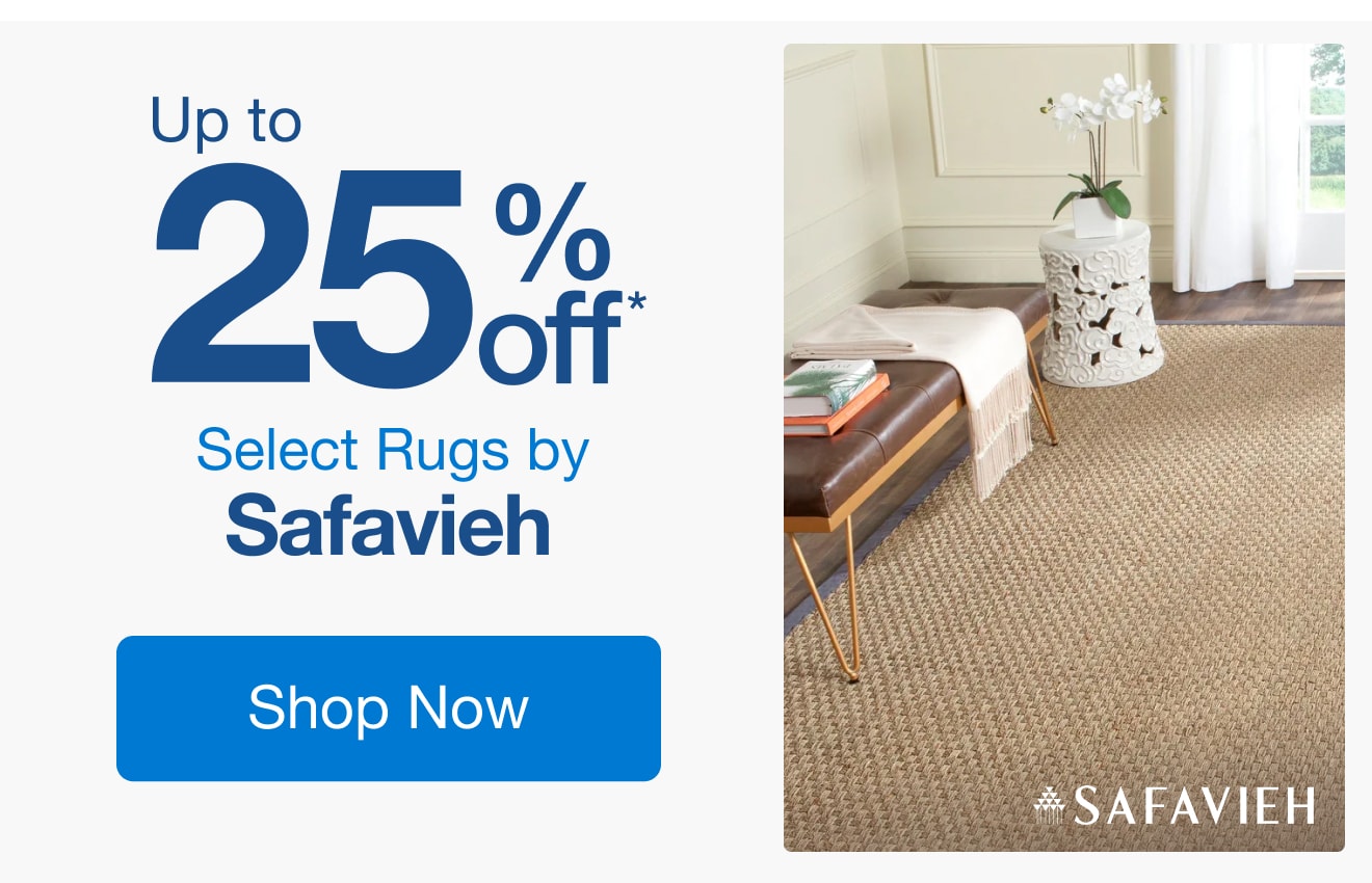 Up to 25% Off Select Rugs by Safavieh*