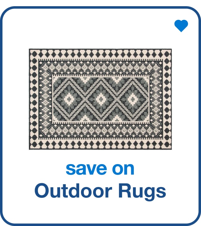 save on outdoor rugs