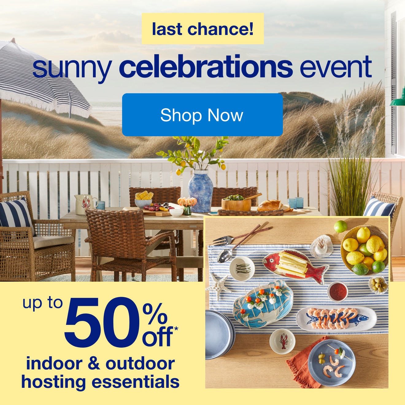 Sunny Celebrations Event — Shop Now