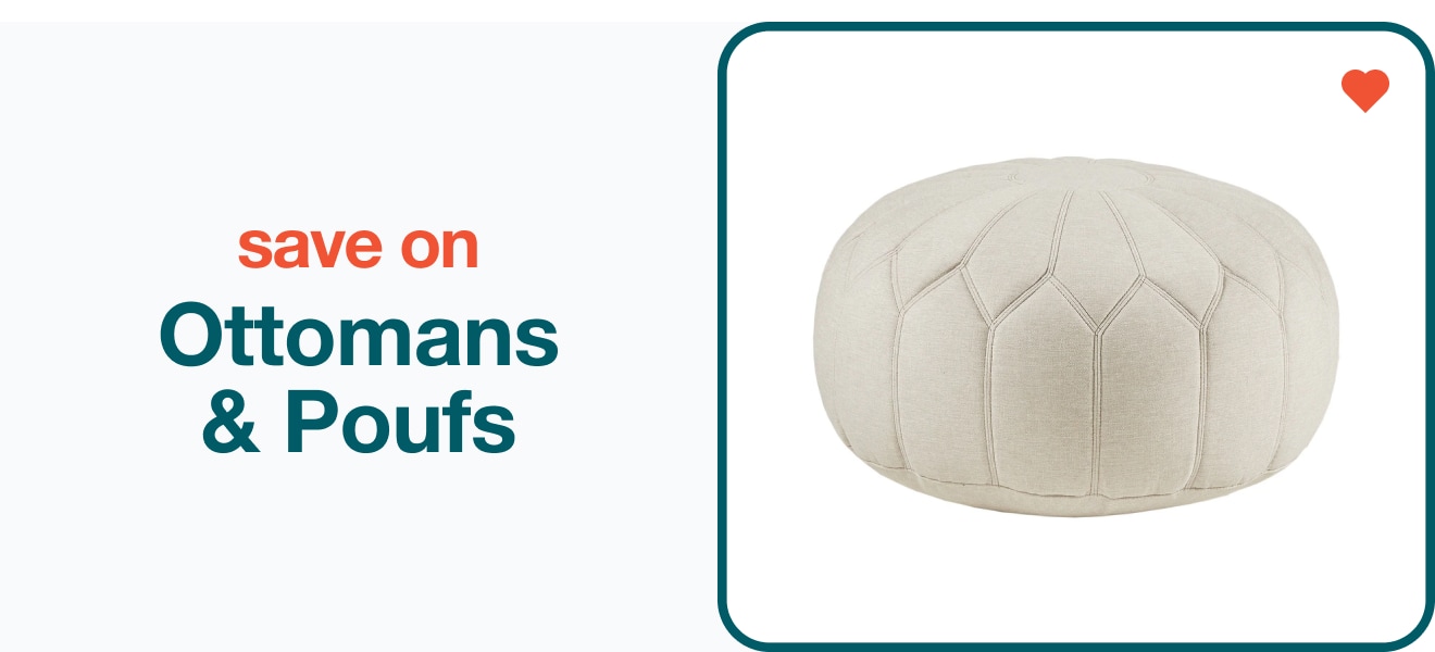 Save on Ottomans & Poufs