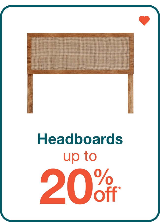 Up to 20% Off Headboards