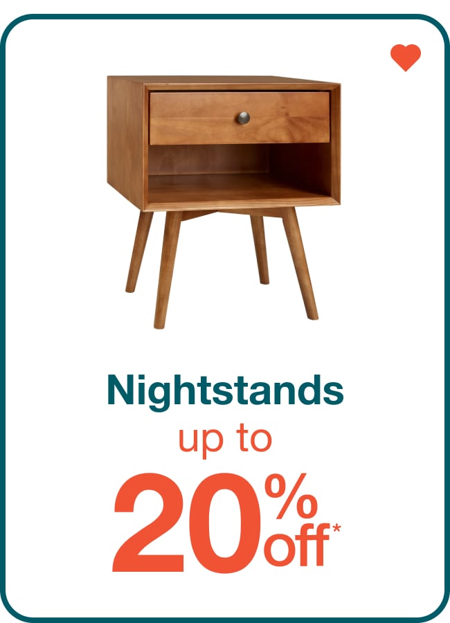 Up to 20% Off Nightstands