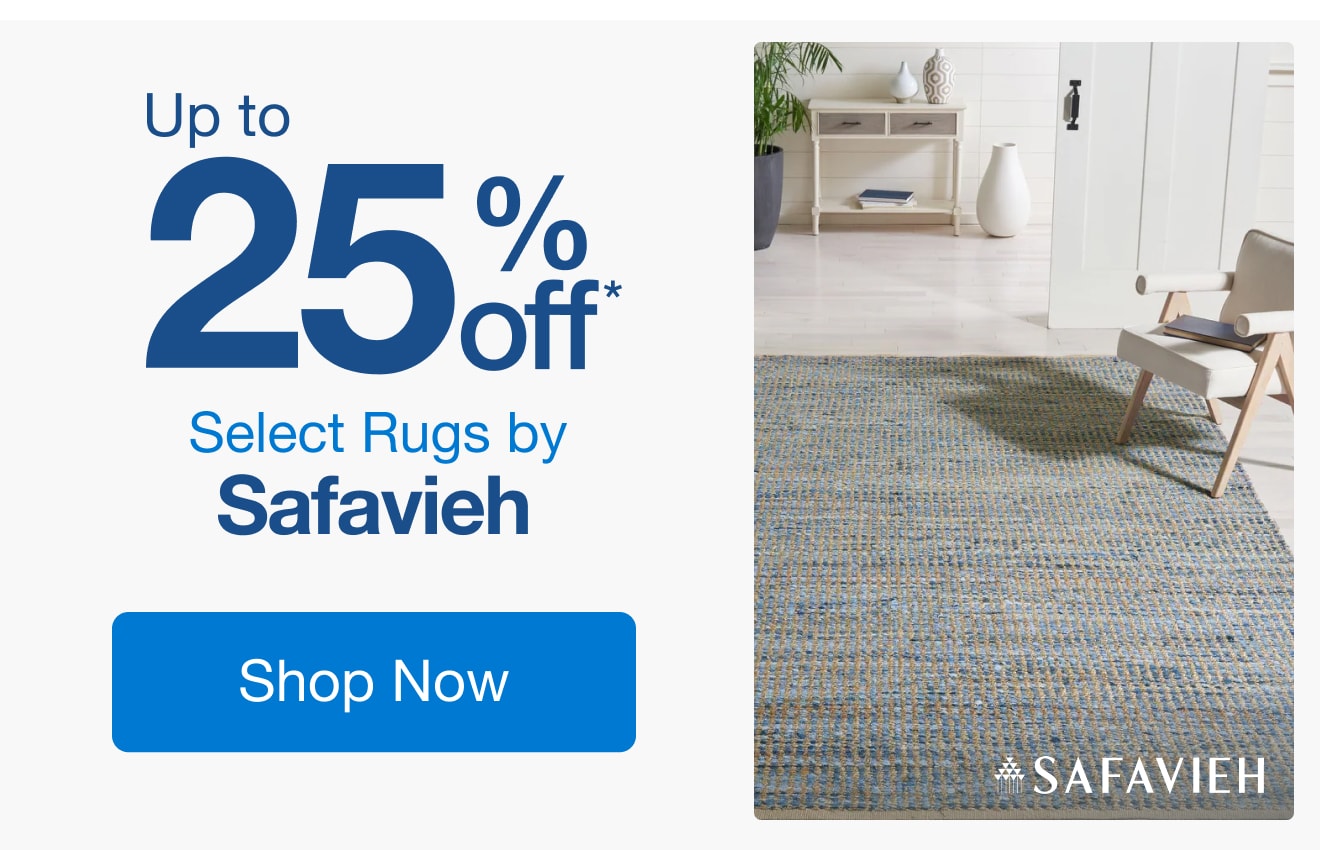 Up to 25% Off Select Rugs by Safavieh*