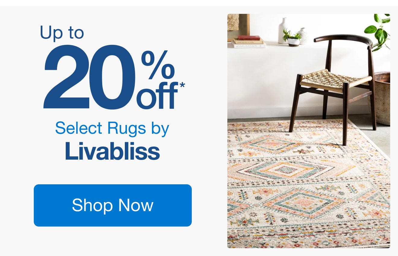 Up to 20% Off Select Rugs by Livabliss*