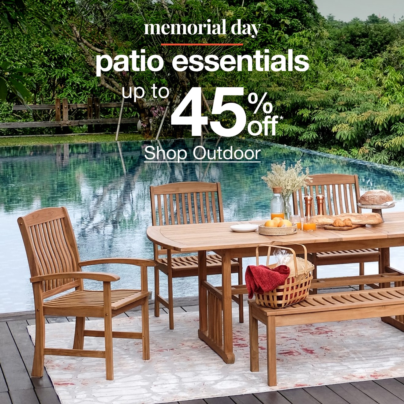 Up to 45% Off  Patio Furniture