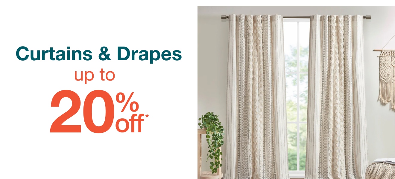 Up to 20% Off Curtains & Drapes