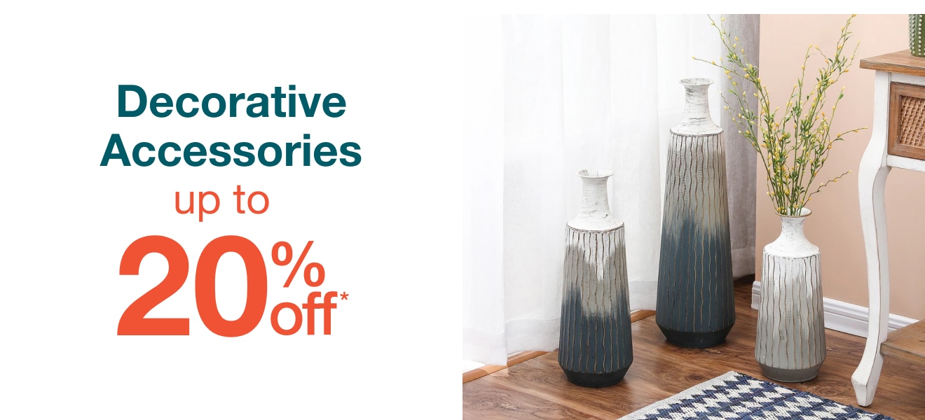 Up to 20% Off Decorative Accessories