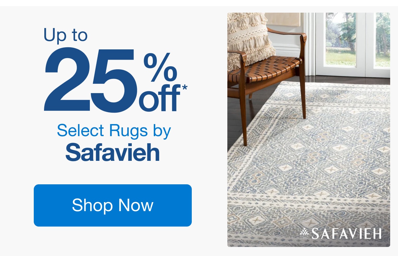 Up to 25% Off Select Rugs by Safavieh*