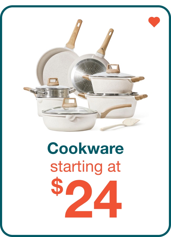 Cookware from $24