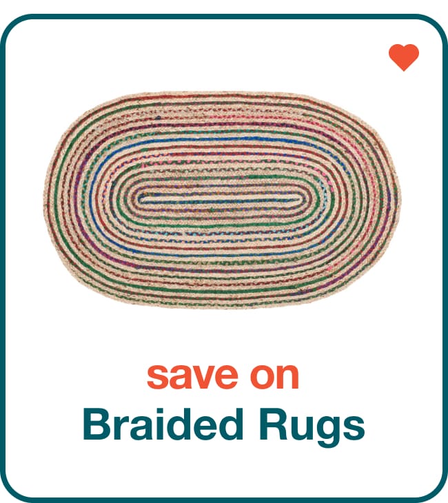 save on braided rugs