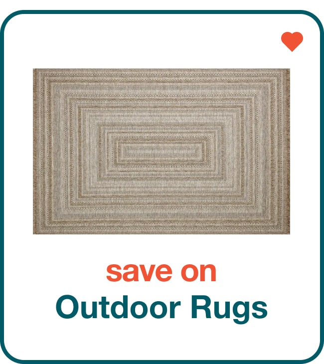 save on outdoor rugs