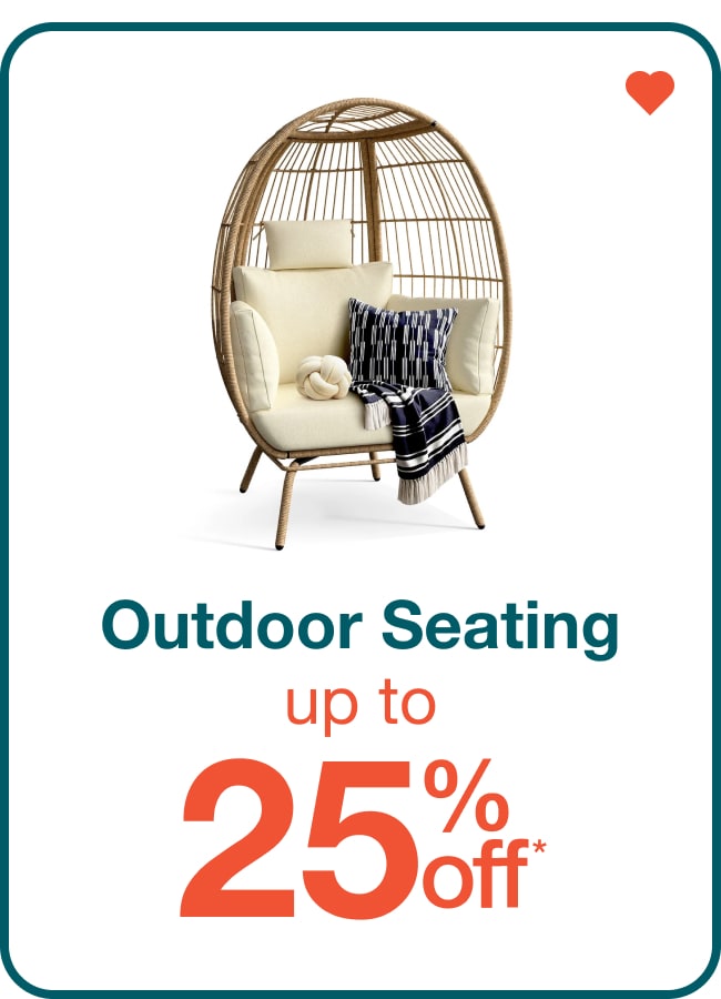 Outdoor Seating Up to 25% Off