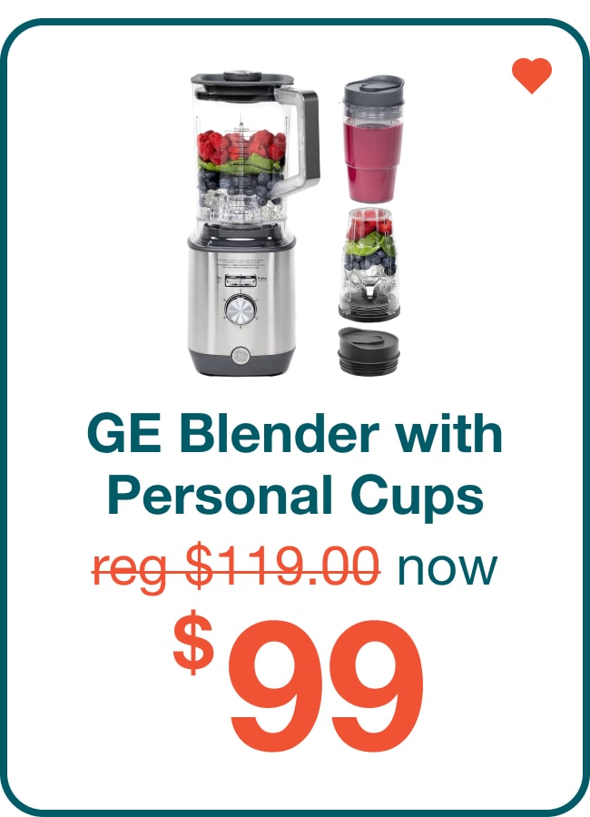 GE Blender with Personal Cups Now $99