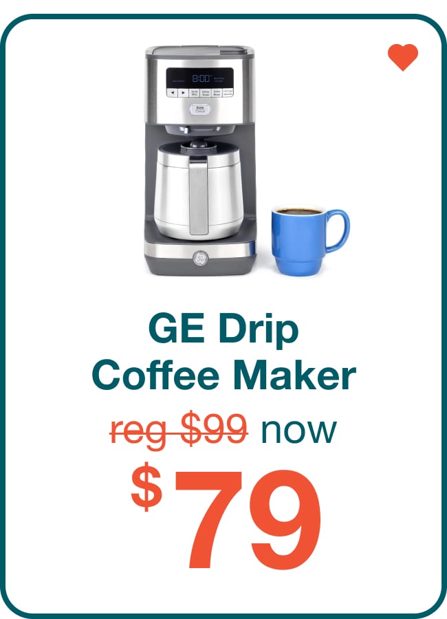 GE Drip Coffee Maker with Thermal Carafe Now $79