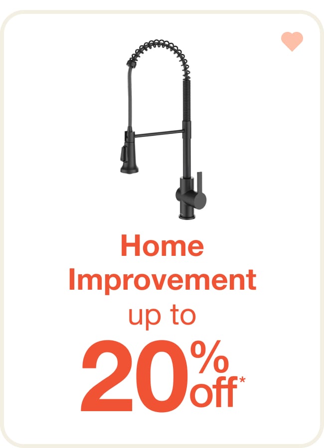 Save up to 20% on Home Improvement