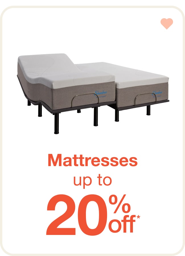 Up to 20% Off Mattresses