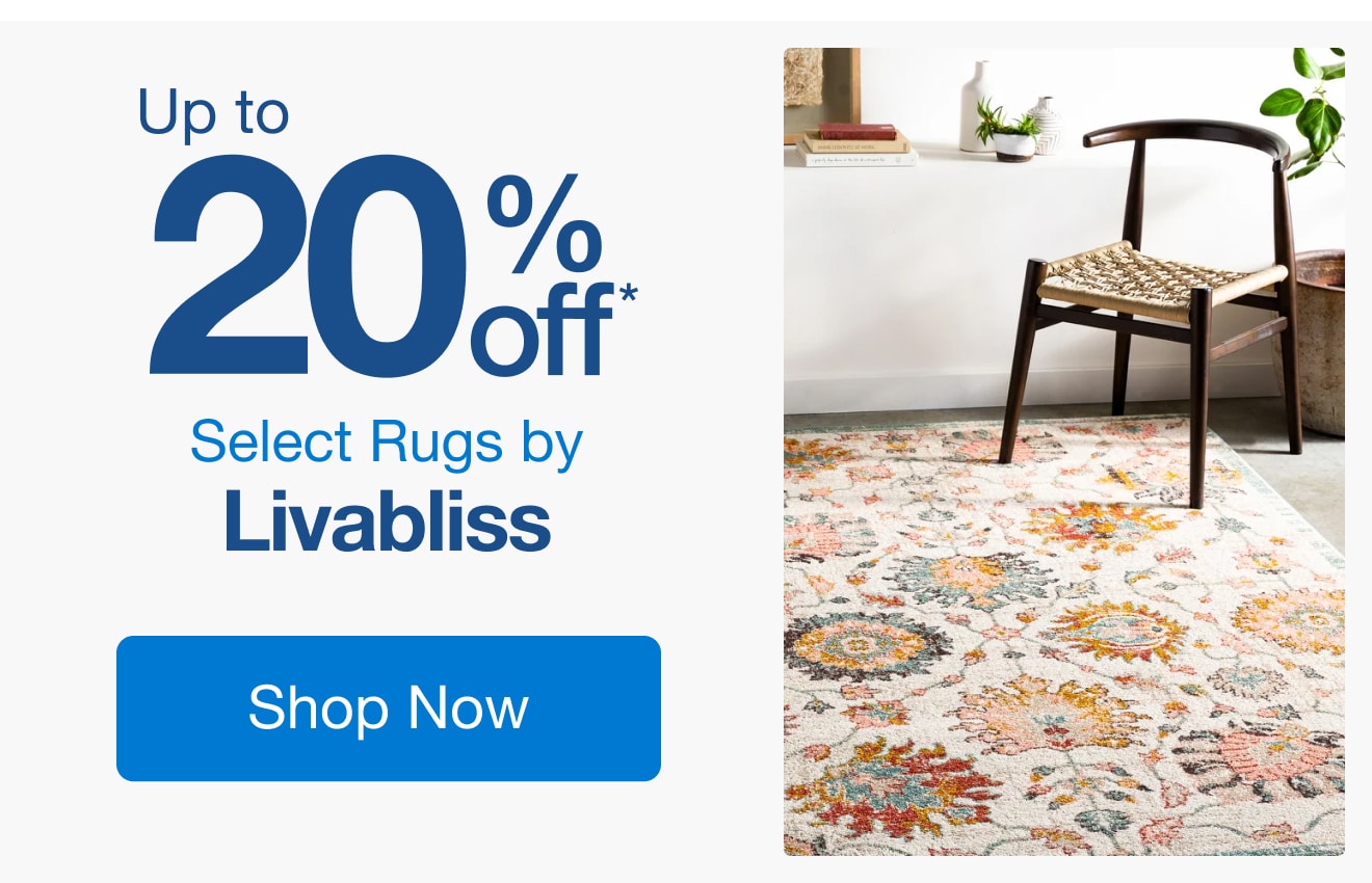 Up to 20% Off Select Rugs by Livabliss*