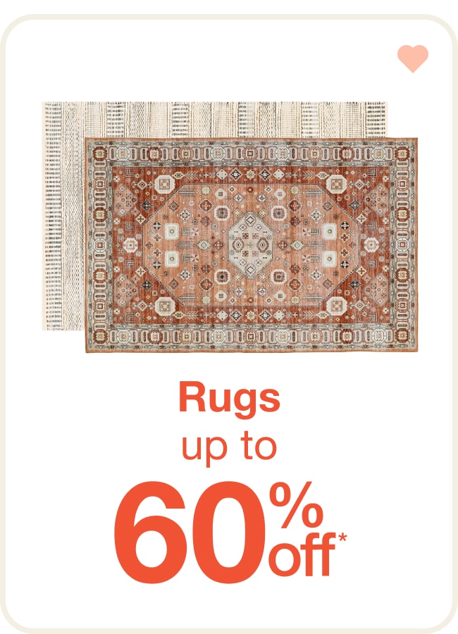 Up to 60% Off Rugs