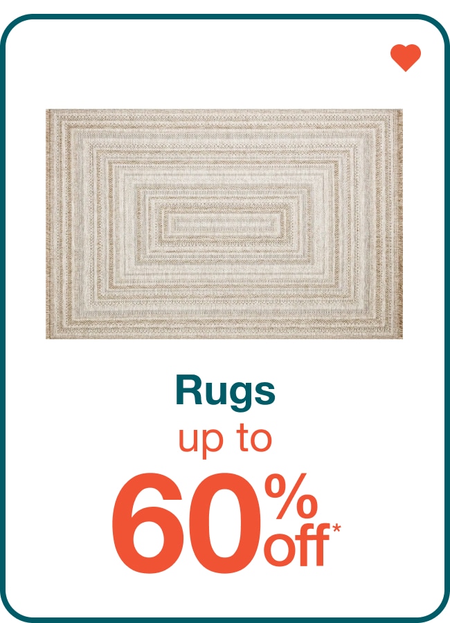 Up to 60% Off Rugs