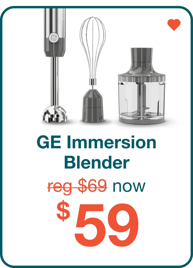 GE Immersion Blender Now $49!