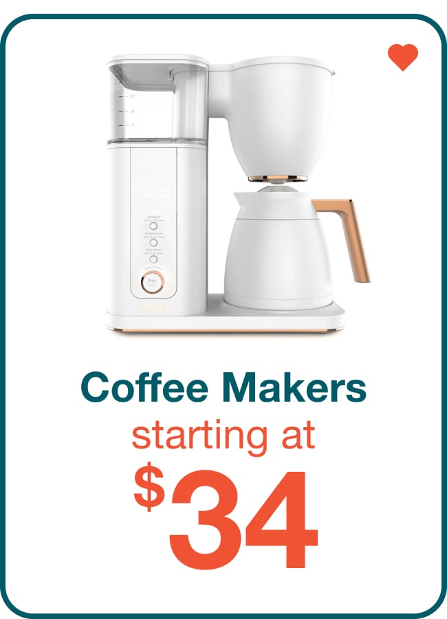 Coffee Makers starting at $34 - Shop Now!
