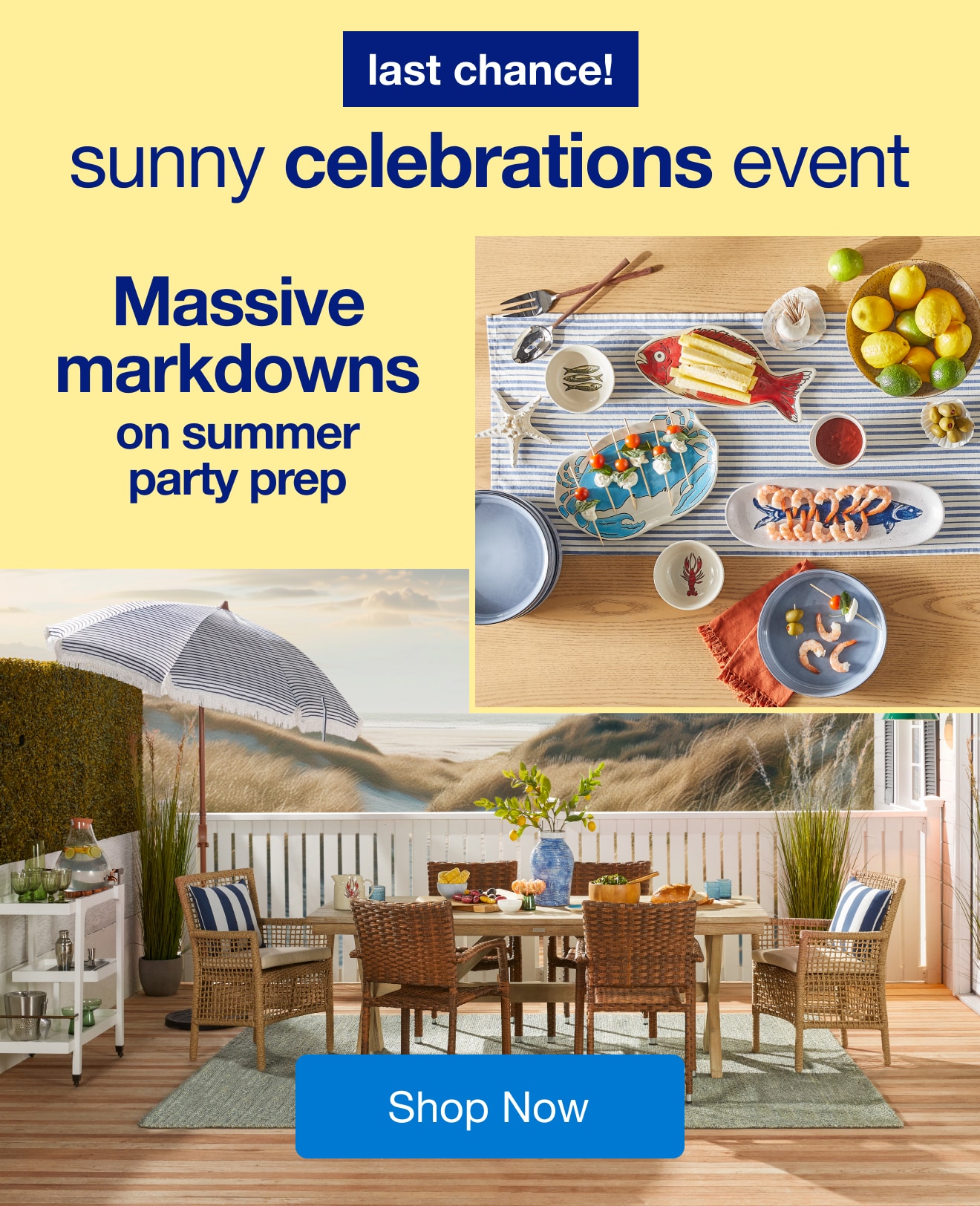 Sunny Celebrations Event - LAST CHANCE