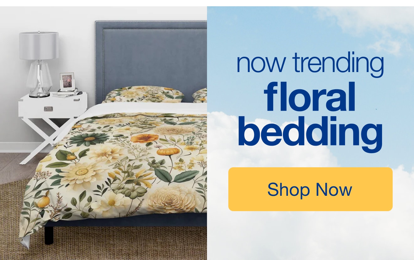 Now Trending: Floral Bedding