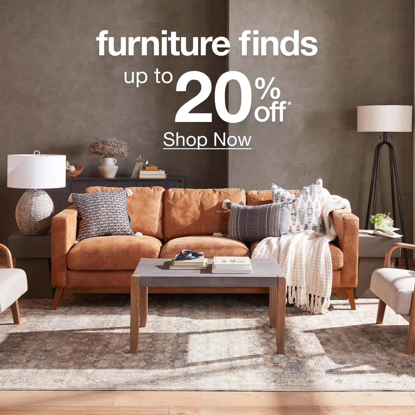 Up to 20% off Furniture Finds - Shop Now!