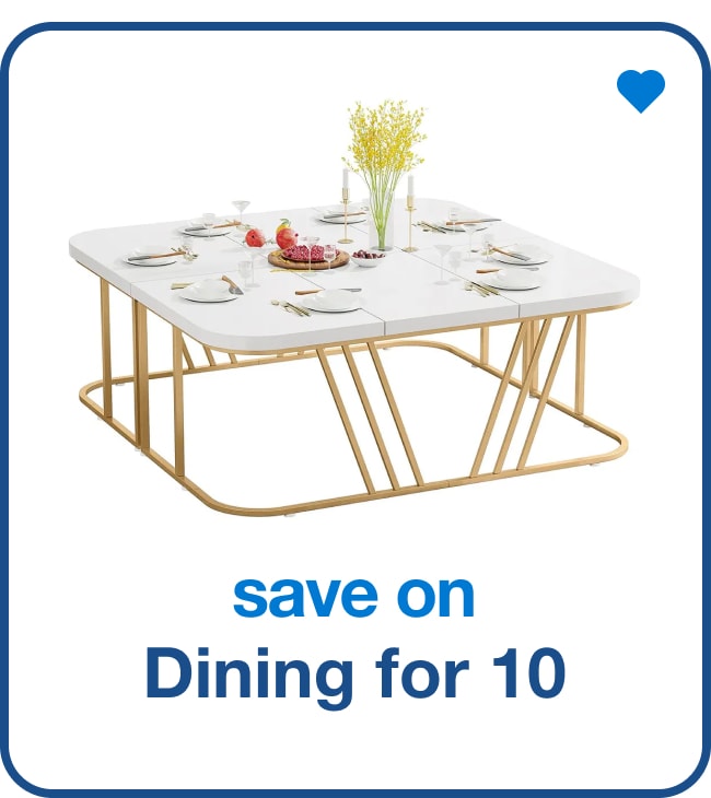 save on dining for 10