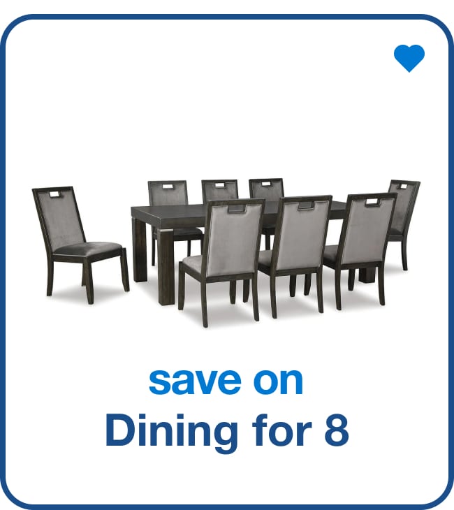 save on dining for 8