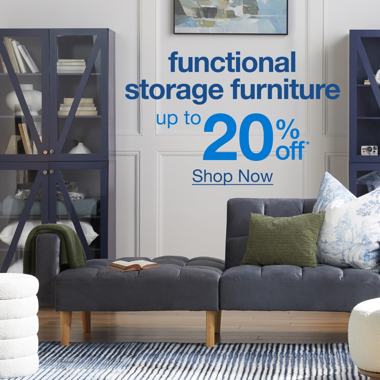 Up to 20% off Functional Storage Furniture - Shop Now