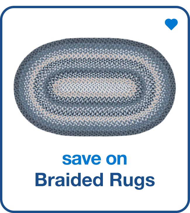 save on braided rugs