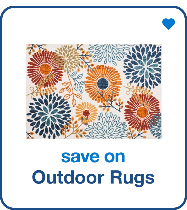 save on outdoor rugs