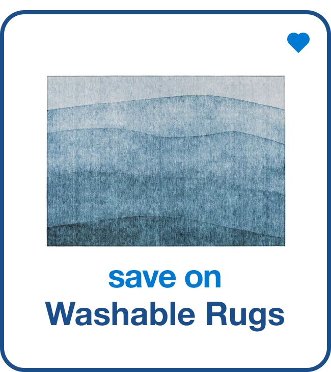 save on washable rugs