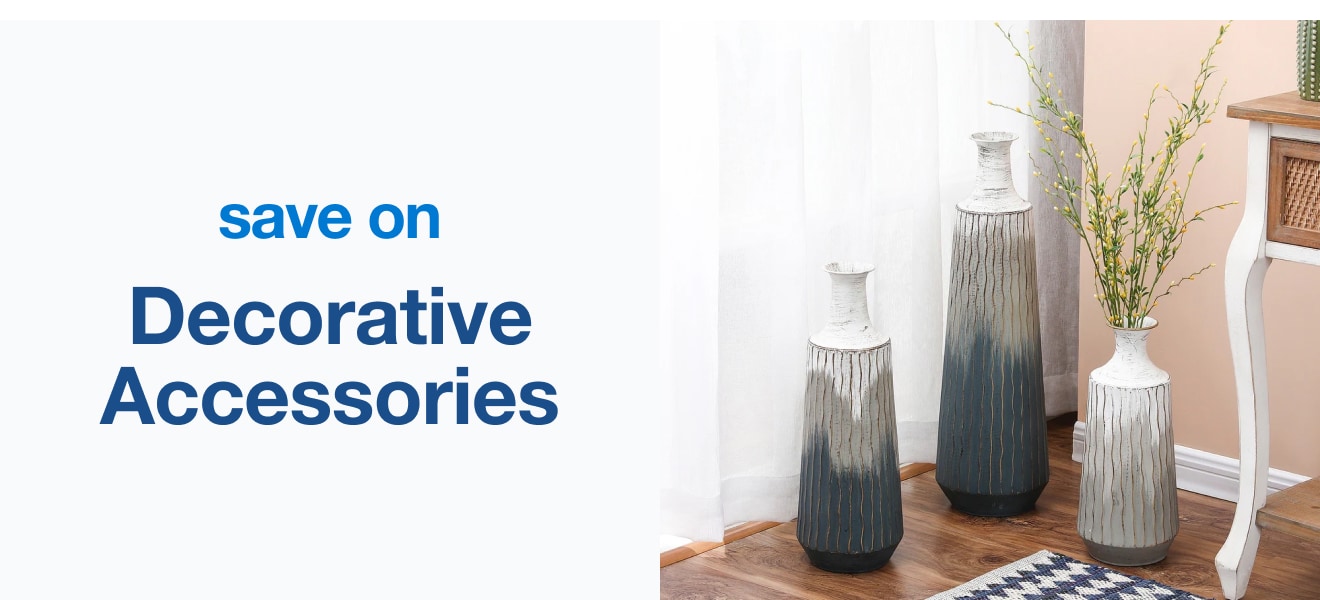 save on decorative accessories