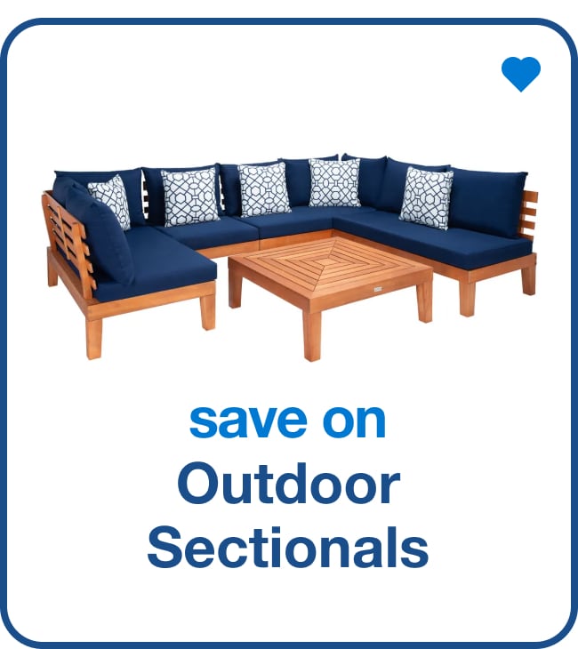 save on outdoor sectionals