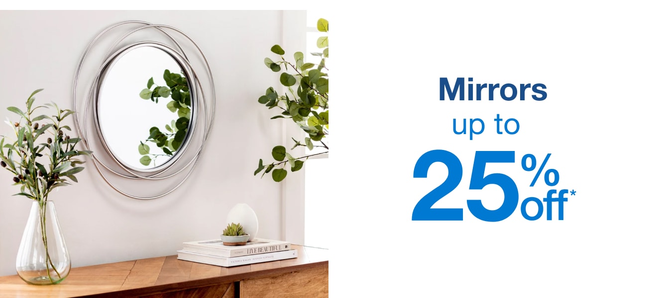 mirrors up to 25% off