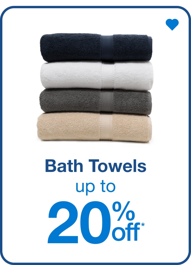 Bath Towels - Shop Now