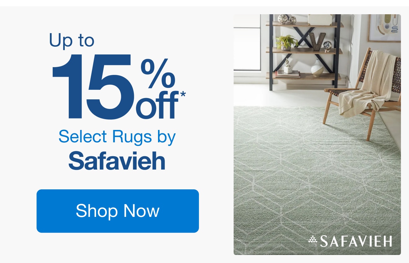 Up to 15% off Select Rugs by Safavieh*