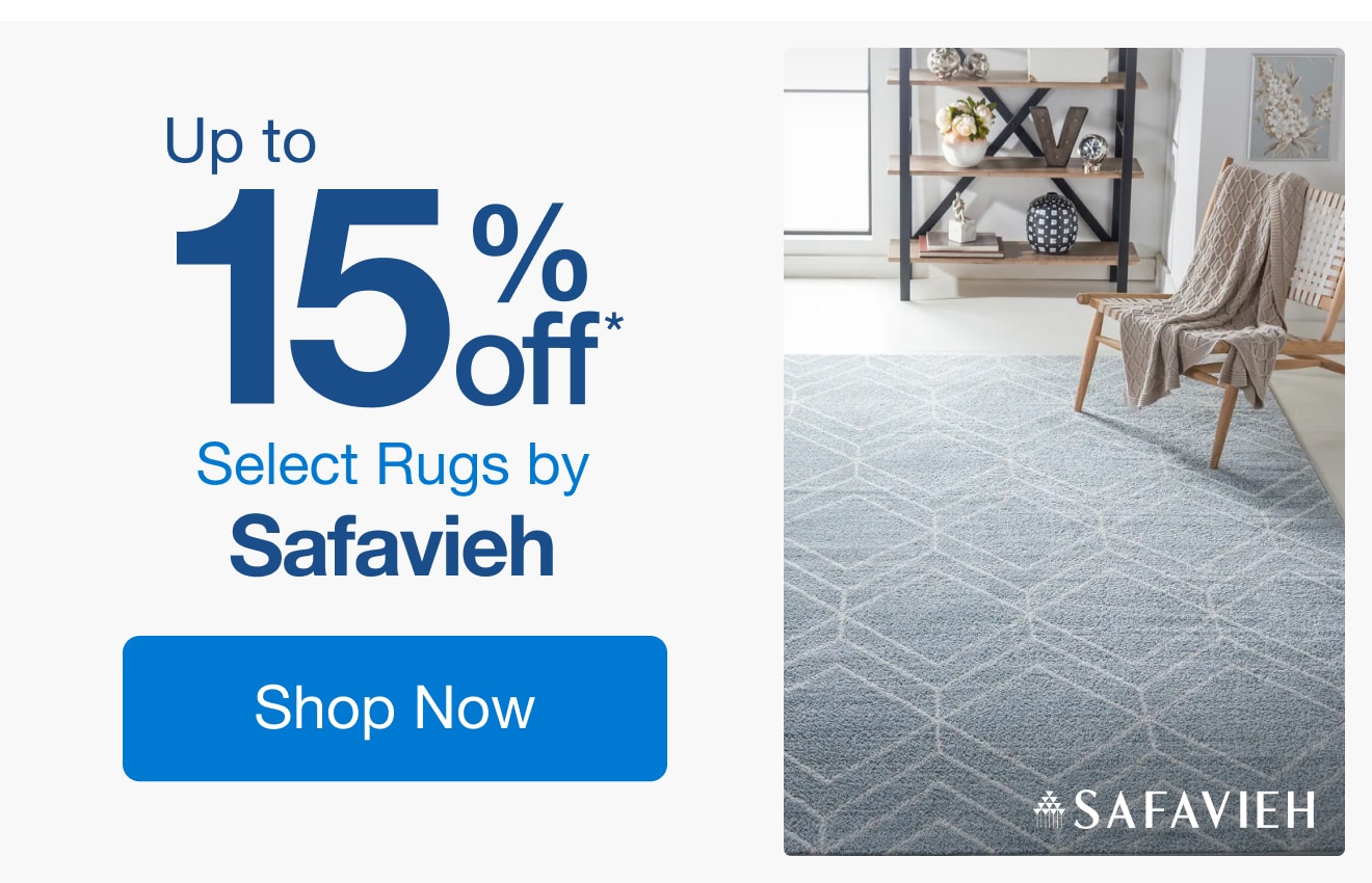 Up to 15% off Select Rugs by Safavieh*