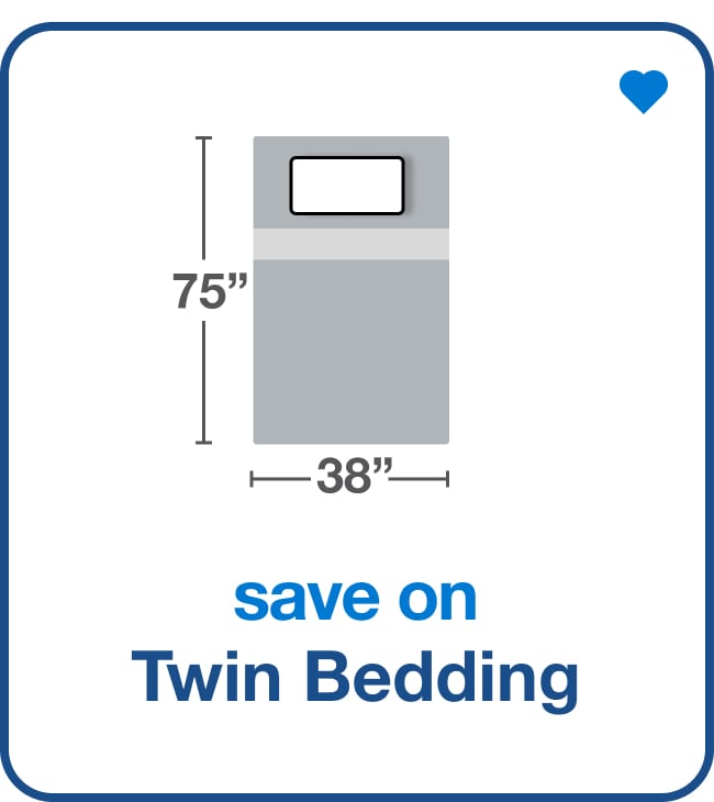 save on twin bedding