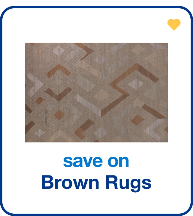 save on brown rugs